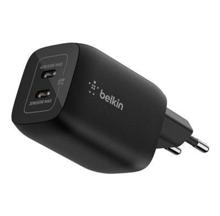 Mobiel - Adapters & Opladers - Belkin Gaming power adapter - 24 pin USB-C - 65 Watt - ENA007KQBK