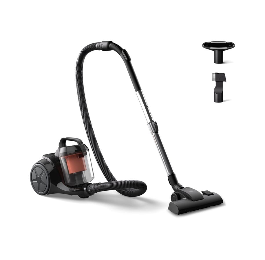 Stofzuiger - Philips Stofzuiger 1000 Series XB1142 - vacuum cleaner - canister - black/coral - XB1142/10