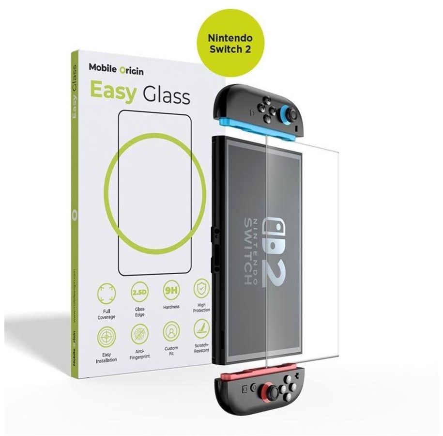 Gaming accessoires - Mobile Origin EasyGlass Nintendo Switch 2 - Miscellaneous Accessoires voor spelconsole - Nintendo Switch 2 - FRL-EG-NS2025