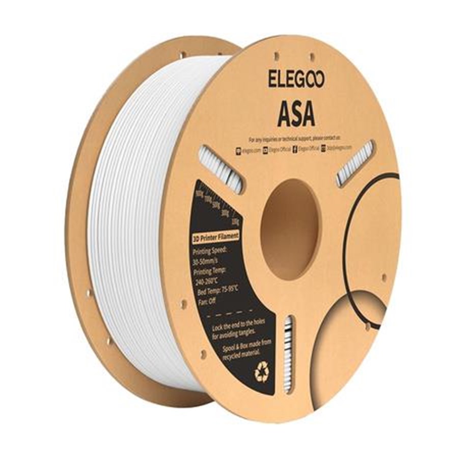 Filament - 3D-printer - Elegoo ASA Filament - White - 50.203.0183