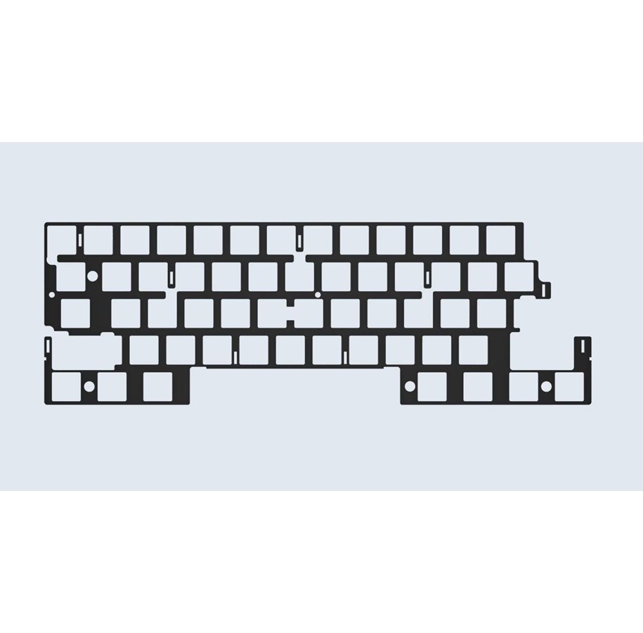 Toetsenbord - Wooting 60HE PC Switch Plate - Upgrade accessoires - ISO - Zwart - AC1-WK3-ISO-PC02