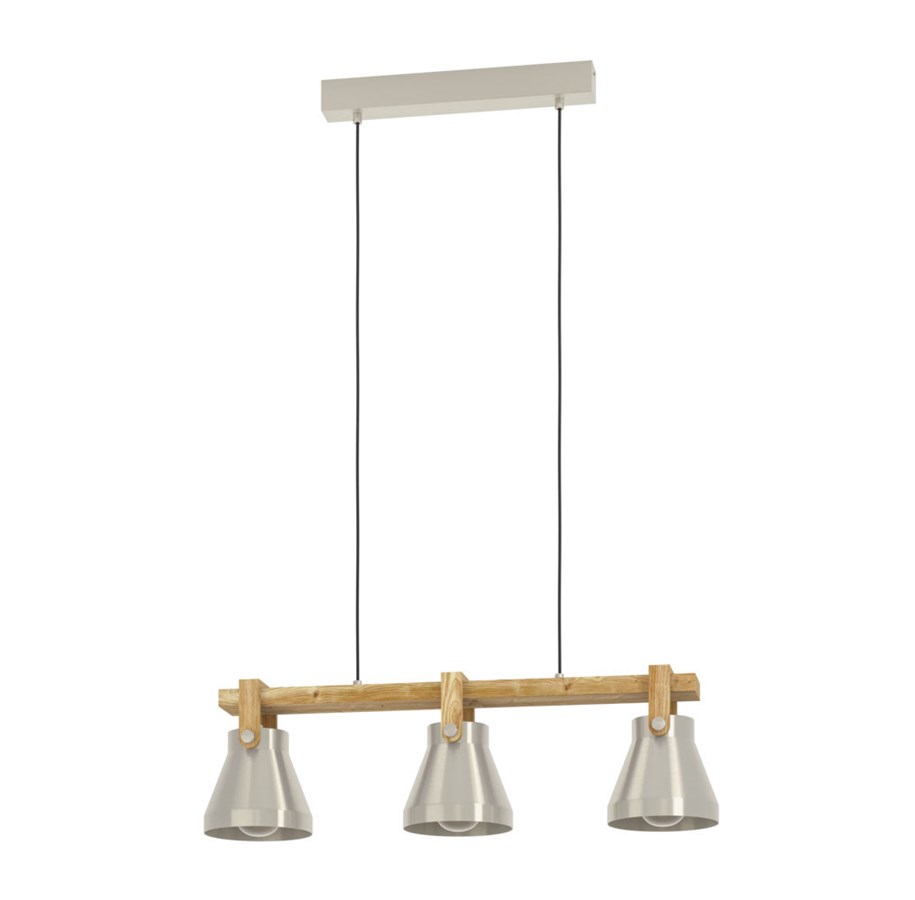 Lampen - EGLO CAWTON LANGE TAFEL L760 3XE27 MOER/GS FSC - 43952