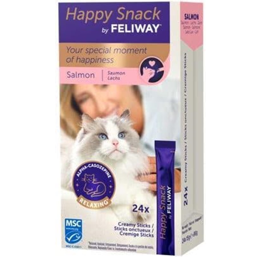 Katten - Feliway Happy Snack - Salmon - 24x15g - 973291