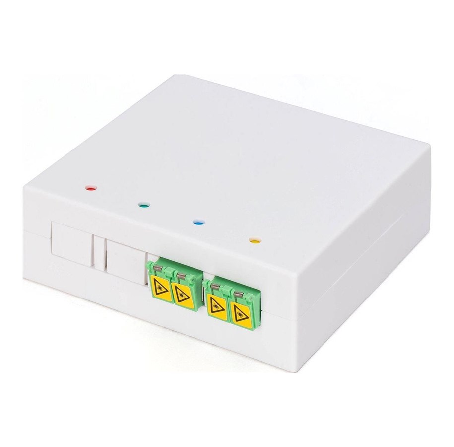 Accessoires - DIGITUS fibre-optic distribution box - 2 x LC/APC duplex couplers with shutter - DN-931097