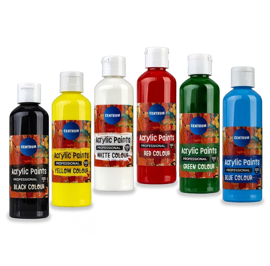 Hobby artikelen - CENTRUM Acrylic color 120ml. bottle. WHITE - 80923