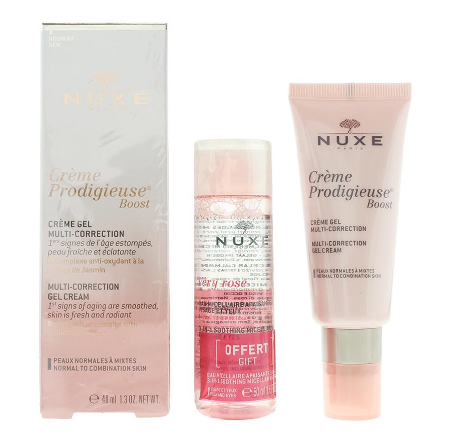 Cadeaudoos - Nuxe Very Rose Micellar Water & Gel Cream 90ml. - Sæt. - 3264680029974