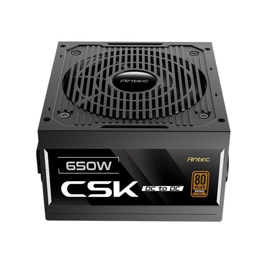 Voeding - Antec CSK650DC - power supply - 650 Watt Voeding - 650 Watt - 120 mm - ATX - 80 Plus 80 PLUS Bronze - 0-761345-20107-0