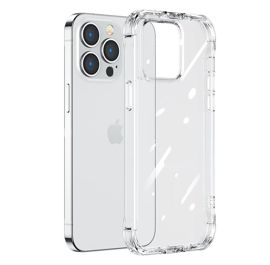 Mobiel - Covers & Cases - Joyroom Defender Series Case Cover for iPhone 14 Pro Max Armored Hook Cover Stand Clear (JR-14H4) - JR-14H4