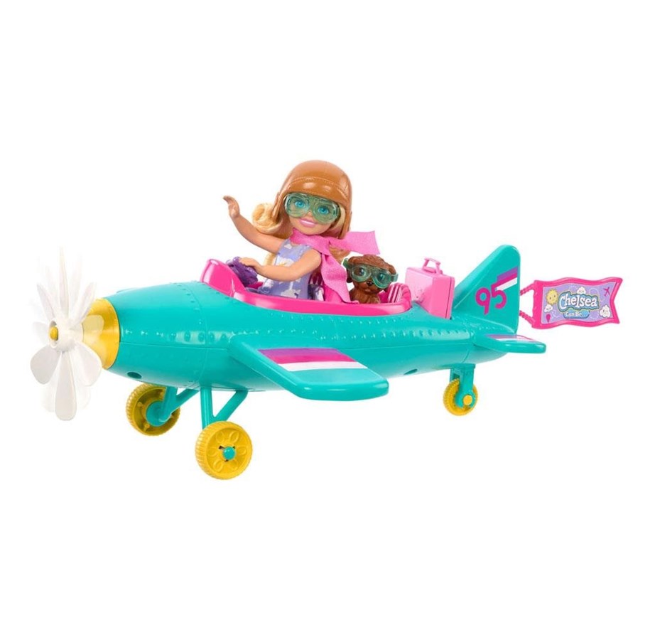 Dolls & Accessories - Hot Wheels Barbie Chelsea Fashion Doll with Airplane - HTK38