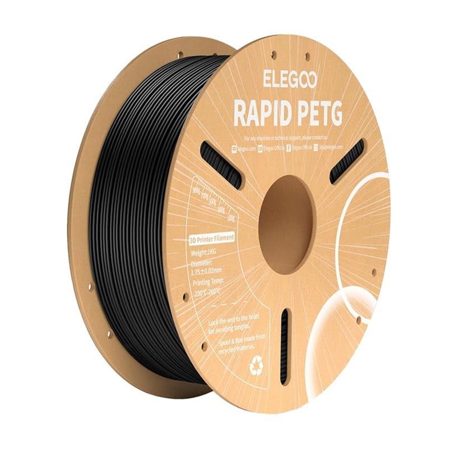Filament - 3D-printer - Elegoo Rapid PETG Filament (Black) - 50.203.0216
