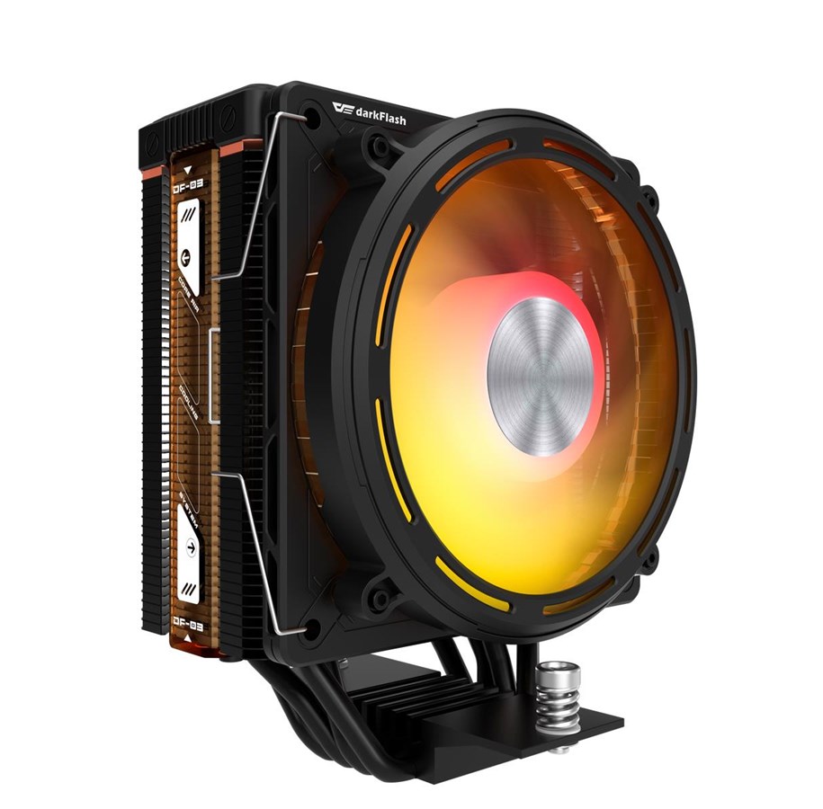 Koelers en ventilatoren - Darkflash E400 Active Cooling for Processor - Black - E400 Black