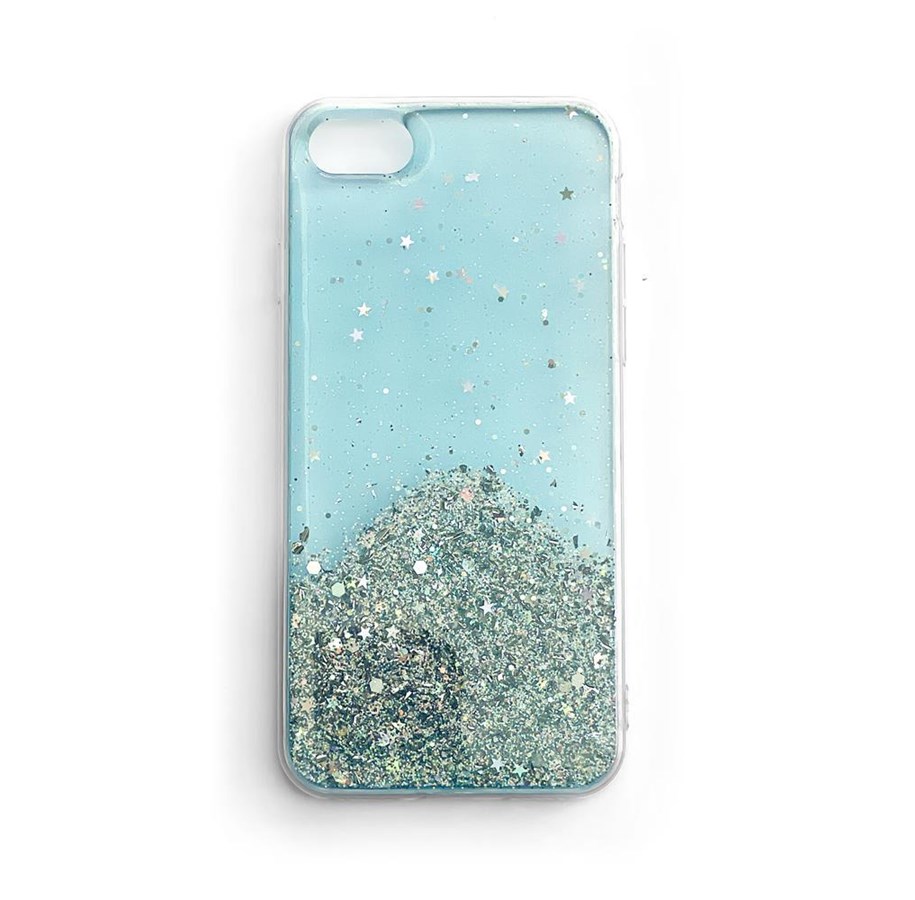 Mobiel - Covers & Cases - Wozinsky Star Glitter Shiny Case Cover with Glitter Samsung Galaxy A30 Blue - 9111201926677