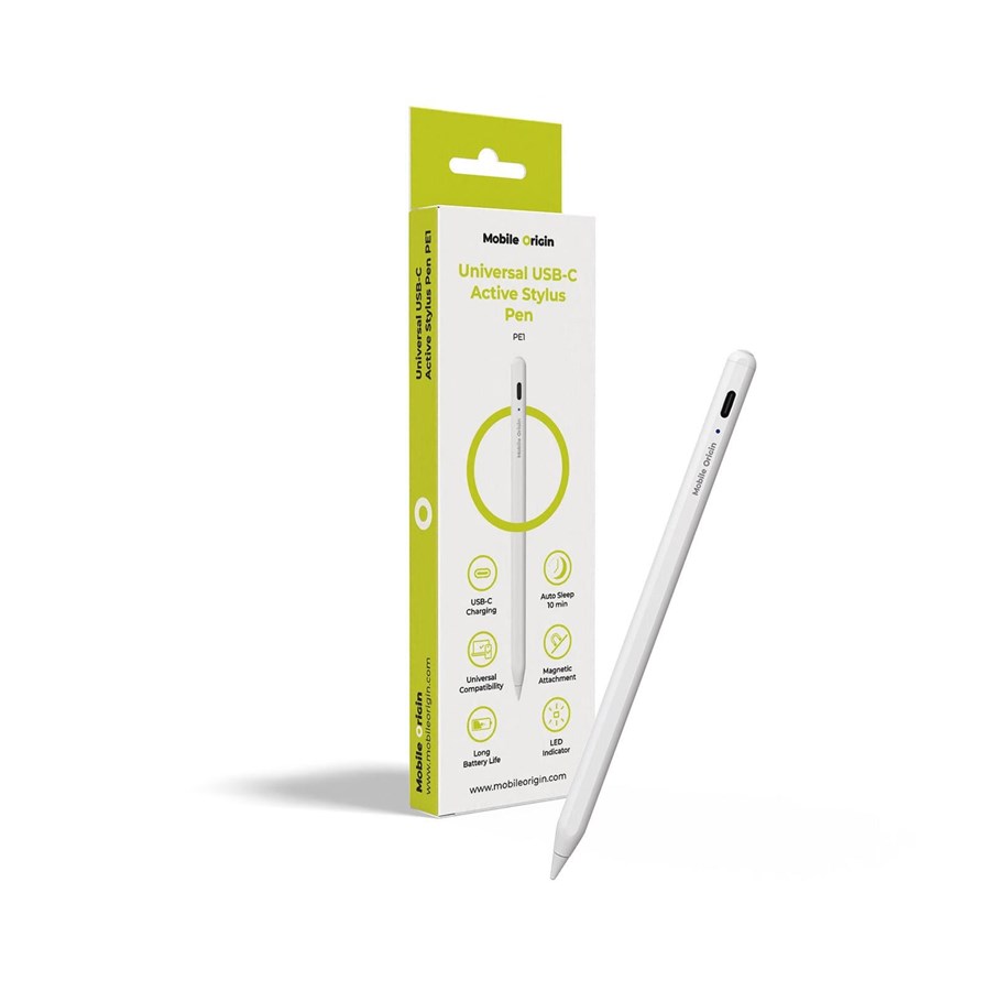 Mobiel - Overige accessoires - Mobile Origin Universal USB-C Active Stylus Pen PE1 - MO-UAS-PE1