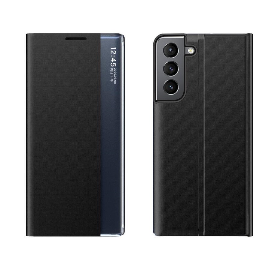 Mobiel - Covers & Cases - Hurtel New Sleep Case Cover with a stand function for Samsung Galaxy S22 + (S22 Plus) Black - 5907769337895