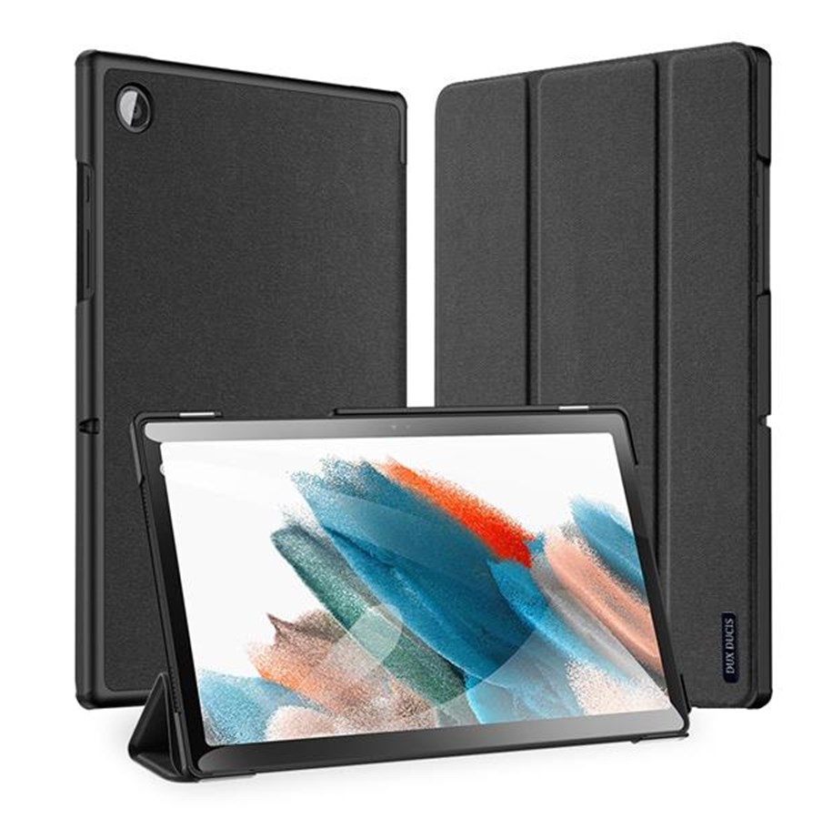 Tablet - Hoezen - Dux Ducis Domo Foldable Cover Tablet Case with Smart Sleep Function Stand Samsung Galaxy Tab A8 10.5'' 2021 Black - 6934913043370