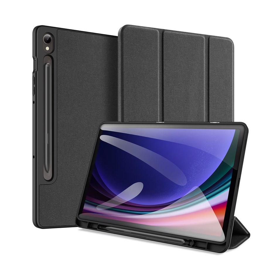 Tablet - Hoezen - Dux Ducis Domo Samsung Galaxy Tab S9 FE Stand Case - Black - 6934913024546