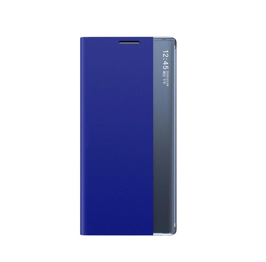 Mobiel - Covers & Cases - Hurtel New Sleep View Case with Flap and Stand for Samsung Galaxy A55 - Blue - 5907769360770