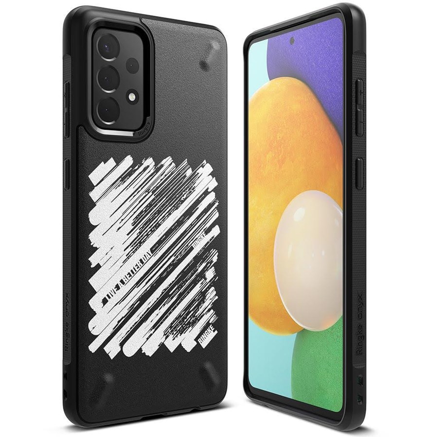 Mobiel - Covers & Cases - Ringke Onyx Design Rugged Case Cover for Samsung Galaxy A72 4G Black (Paint) (OXSG0047) - 8809785455188