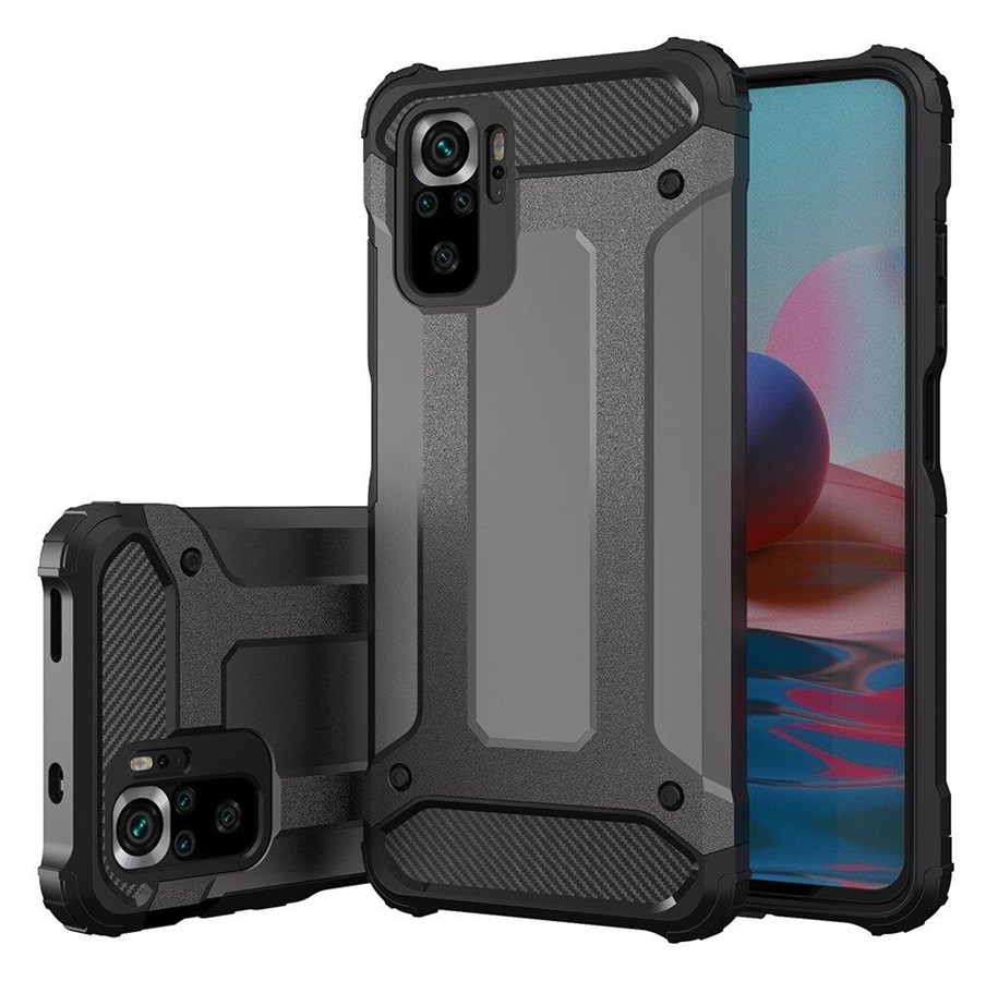 Mobiel - Covers & Cases - Hurtel Hybrid Armor Armored Hybrid Case Cover Xiaomi Redmi Note 11 Pro+ 5G (China) / 11 Pro 5G (China) / Mi11i HyperCharge / Poco X4 NFC 5G Black - 5907769339592