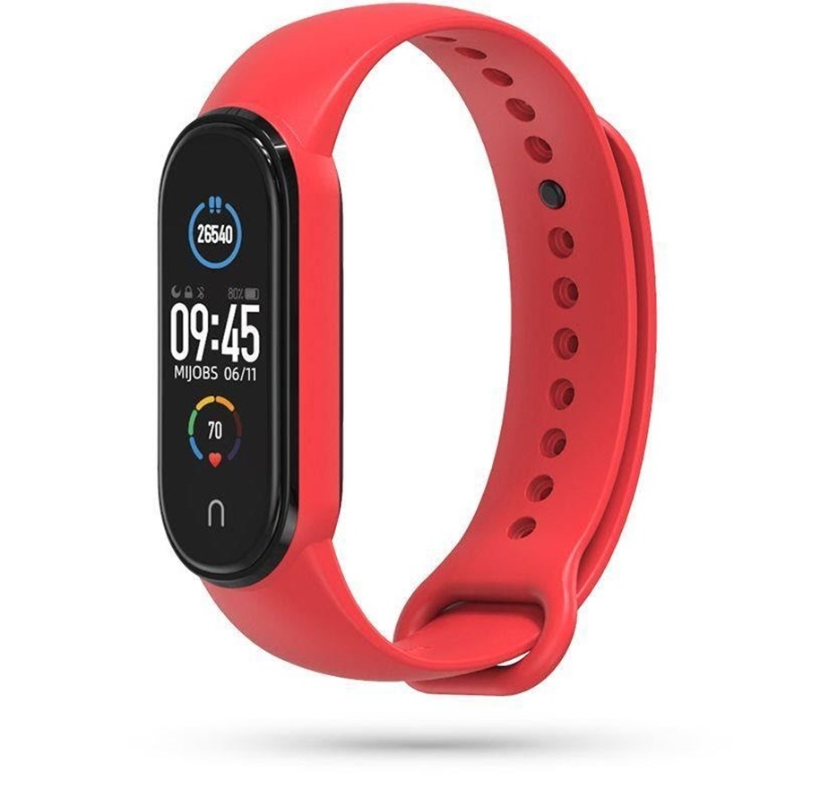 Smartwatch - Accessoires - Tech-Protect IconBand Strap for Xiaomi Mi Smart Band 5 / 6 / 6 NFC - Red - 0795787712191