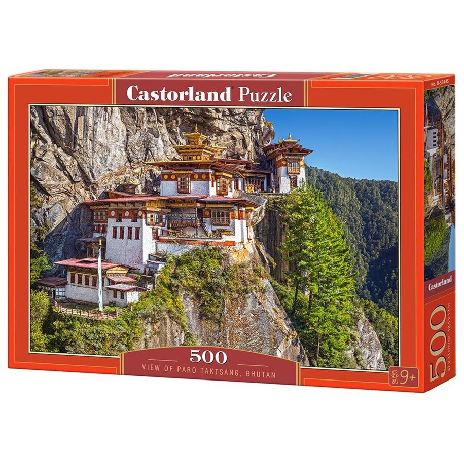 Puzzels - Castorland View of Paro Taktsang Puzzle - 500 Pieces - 9+ Years Vloer - B-53445