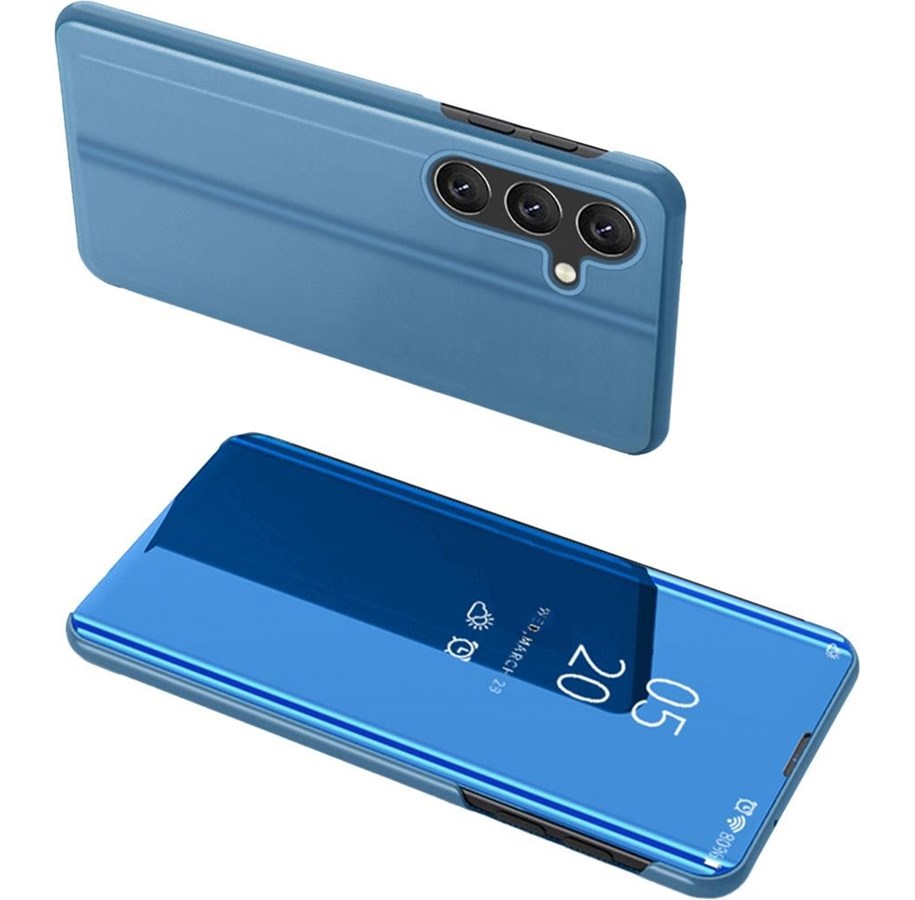 Mobiel - Covers & Cases - Hurtel Clear View Case Cover for Samsung Galaxy A24 4G Flip Cover Blue - 9145576275948