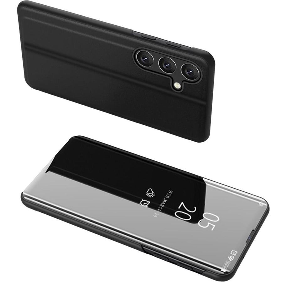 Mobiel - Covers & Cases - Hurtel Clear View Case Cover for Samsung Galaxy A24 4G Flip Cover Black - 9145576275931