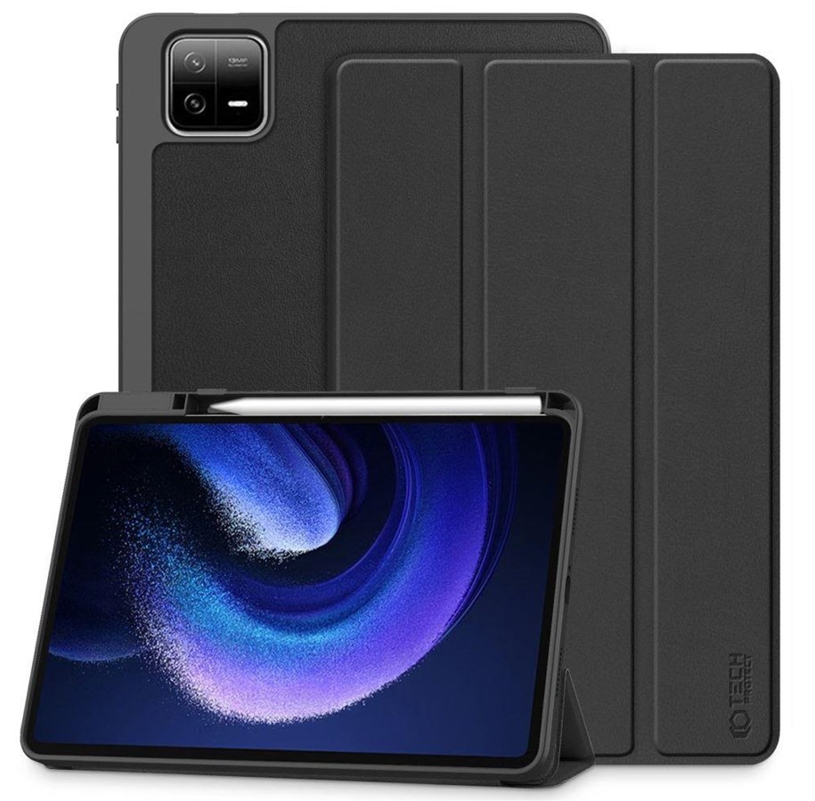 Tablet - Hoezen - Tech-Protect SC Pen Case for Xiaomi Pad 6 / 6 Pro - Black - 9490713936696