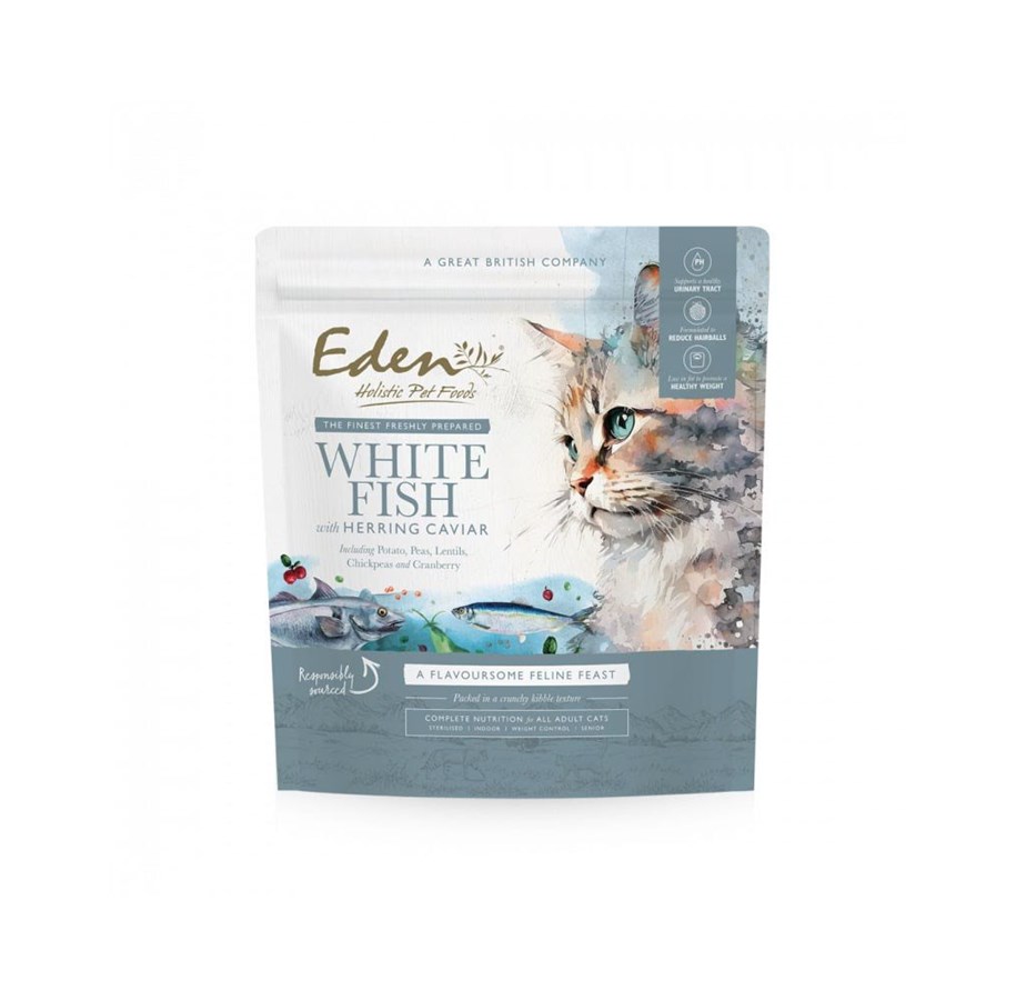 Katten - Eden White Fish with Herring Caviar - dry cat food - 1.5 kg - 5060438812038