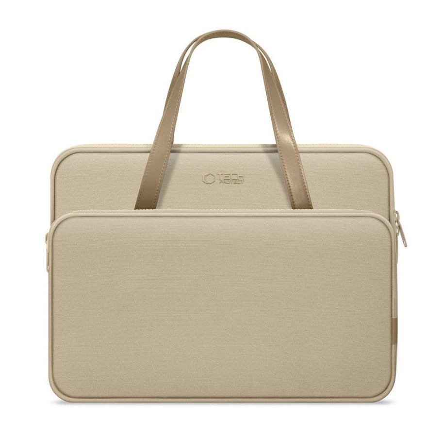 Tassen - Tech-Protect Carrying Bag for Laptop 15-16" - Beige - 5906302380565