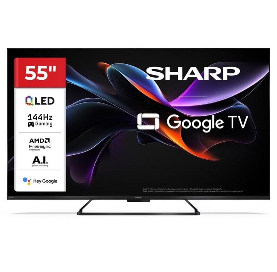 Flat screen TV - Sharp 55" Flat screen TV LED 4K 55HR7265E 55" LED-backlit LCD TV - QLED - 4K - 55HR7265E