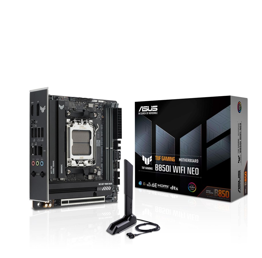 Moederbord - ASUS TUF GAMING B850I WIFI NEO Moederbord - AMD B850 - AMD AM5 - DDR5 RAM - Mini-ITX - 90MB1PI0-M0EAY0