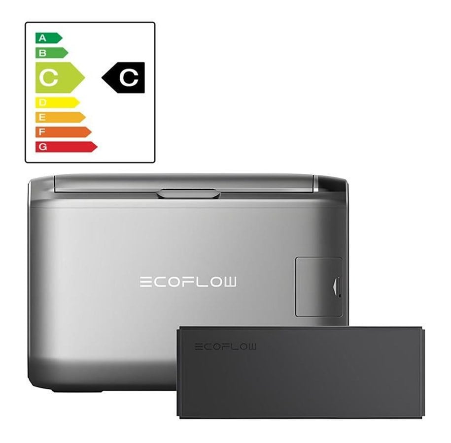 Kamperen & Outdoor - EcoFlow Set:  Glacier 55L draagbare koelkast + 298Wh batterij. - GLACIER55-EB-HB
