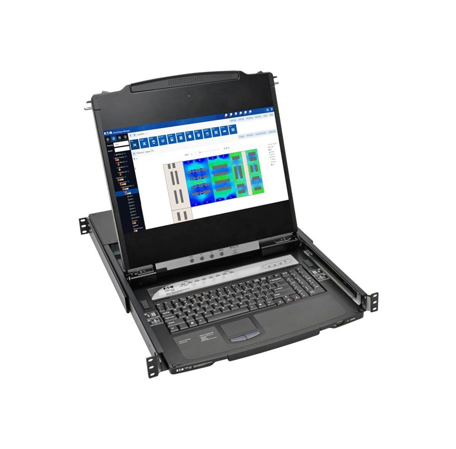 KVM Switch - Tripp Lite Eaton  Series NetDirector 8-Port Rackmount Console HDMI KVM Switch 17" LCD IP Remote Access - B030-008-17-IP