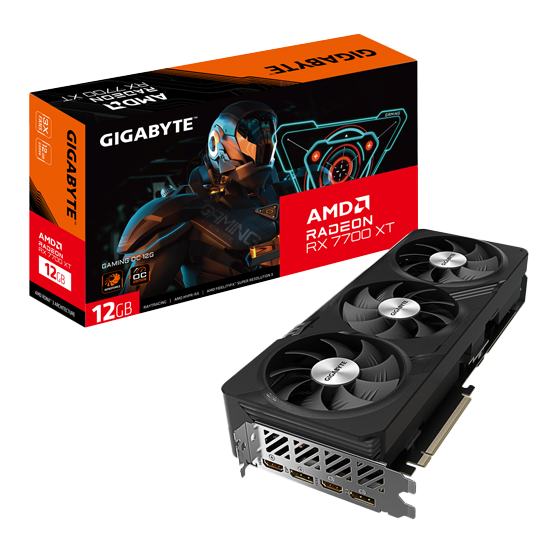 AMD Radeon™ grafische kaart en verpakking