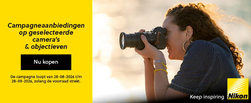 Actieaanbieding voor geselecteerde Nikon-camera’s en -objectieven - Proshop
