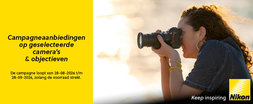 Actieaanbieding voor geselecteerde Nikon-camera’s en -objectieven - Proshop