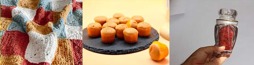 Een handgemaakte deken, zelfgebakken muffins en je eigen kruidenmengsel geven blijk van zorg voor het huis.