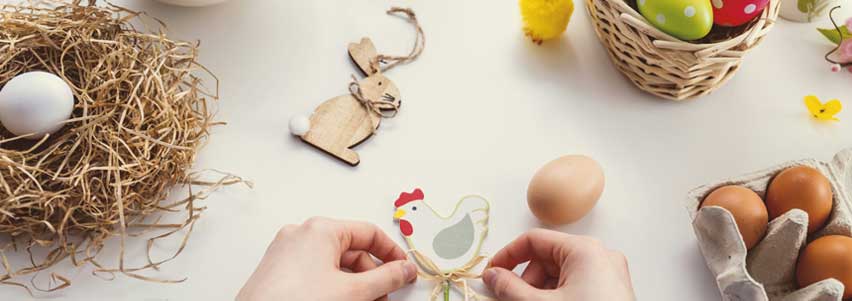 materialen voor je paasdecoratie