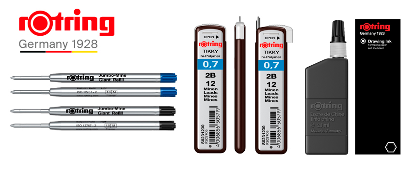 rOtring leads, inks & refills
